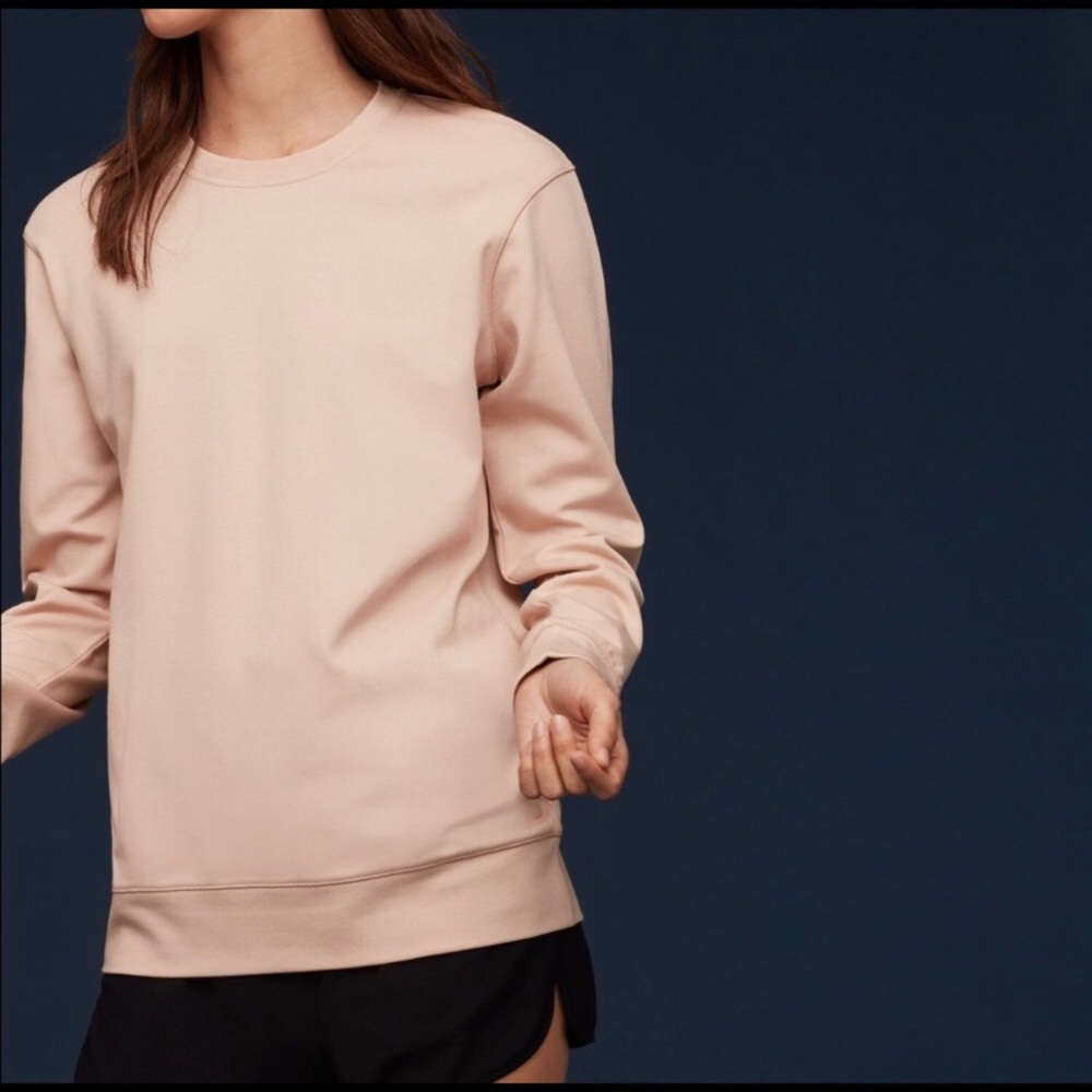 Aritzia Pale Pink Hagan Sweatshirt Size XXS